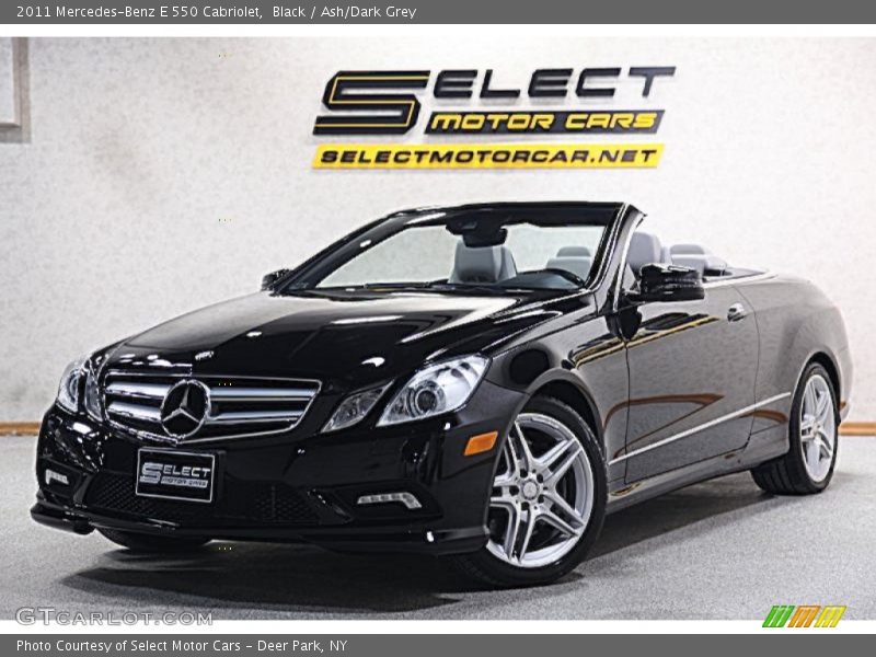 Black / Ash/Dark Grey 2011 Mercedes-Benz E 550 Cabriolet