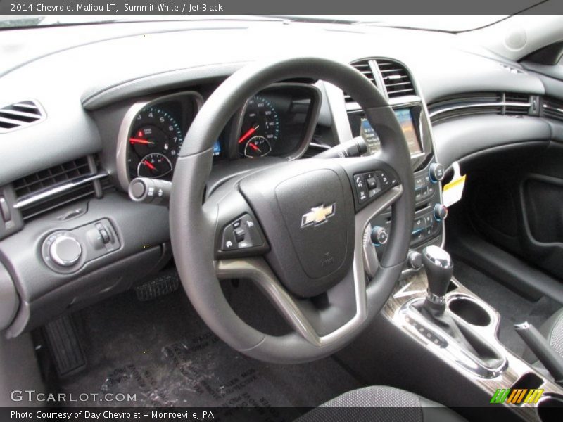 Summit White / Jet Black 2014 Chevrolet Malibu LT
