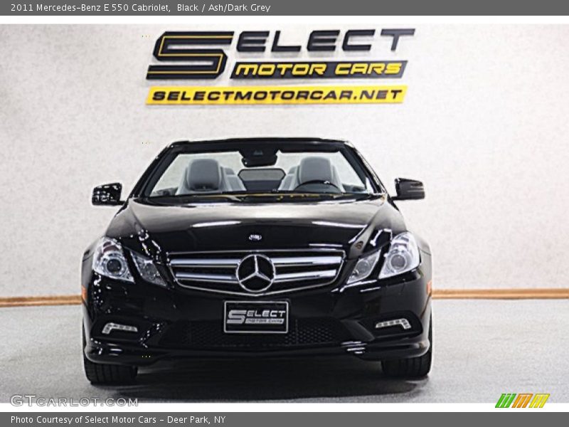 Black / Ash/Dark Grey 2011 Mercedes-Benz E 550 Cabriolet
