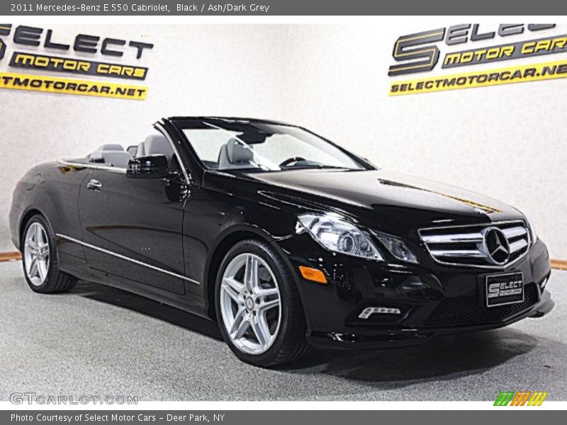 Black / Ash/Dark Grey 2011 Mercedes-Benz E 550 Cabriolet