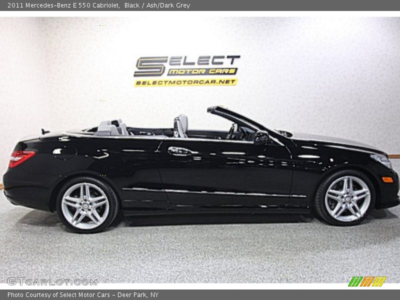 Black / Ash/Dark Grey 2011 Mercedes-Benz E 550 Cabriolet