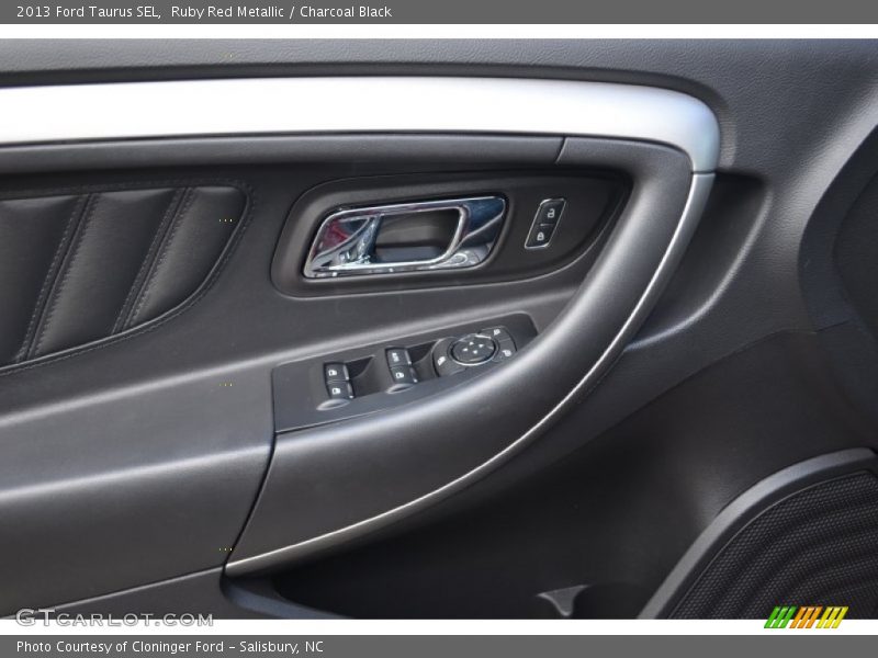 Ruby Red Metallic / Charcoal Black 2013 Ford Taurus SEL