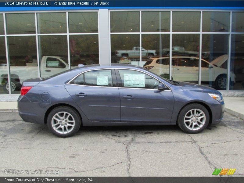 Atlantis Blue Metallic / Jet Black 2014 Chevrolet Malibu LT