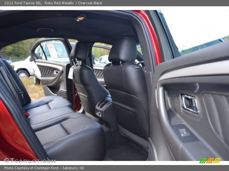 Ruby Red Metallic / Charcoal Black 2013 Ford Taurus SEL