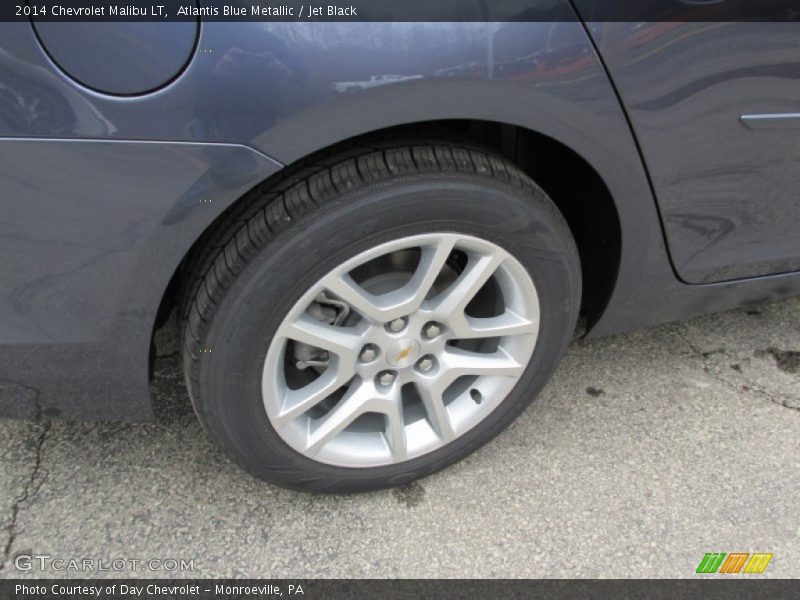 Atlantis Blue Metallic / Jet Black 2014 Chevrolet Malibu LT