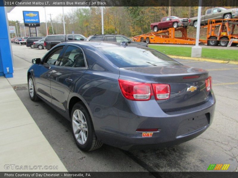 Atlantis Blue Metallic / Jet Black 2014 Chevrolet Malibu LT