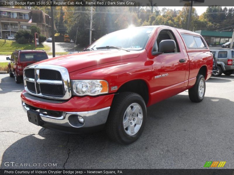 Flame Red / Dark Slate Gray 2005 Dodge Ram 1500 SLT Regular Cab 4x4
