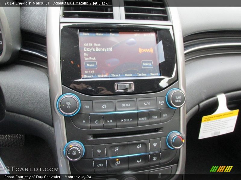 Atlantis Blue Metallic / Jet Black 2014 Chevrolet Malibu LT