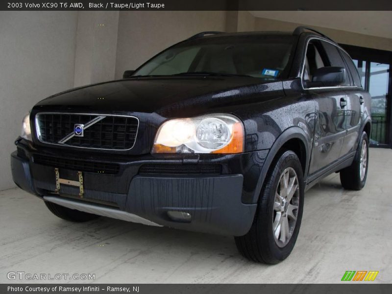 Black / Taupe/Light Taupe 2003 Volvo XC90 T6 AWD