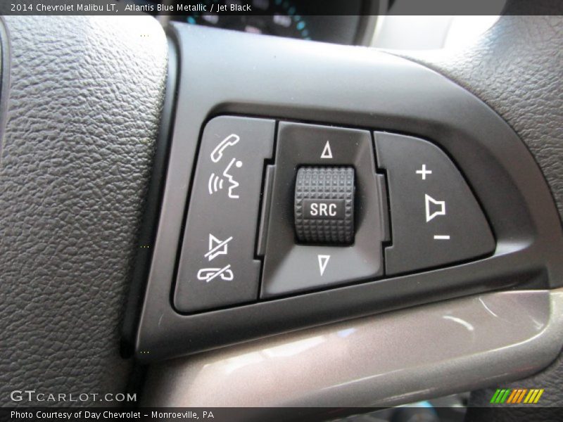Atlantis Blue Metallic / Jet Black 2014 Chevrolet Malibu LT