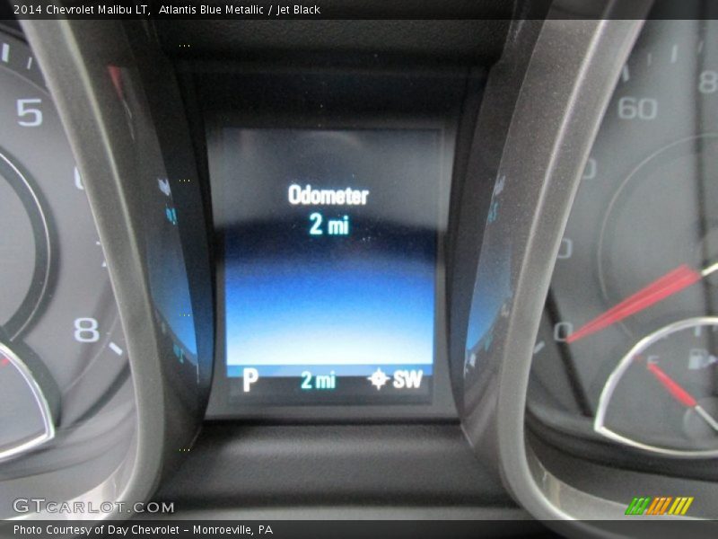 Atlantis Blue Metallic / Jet Black 2014 Chevrolet Malibu LT