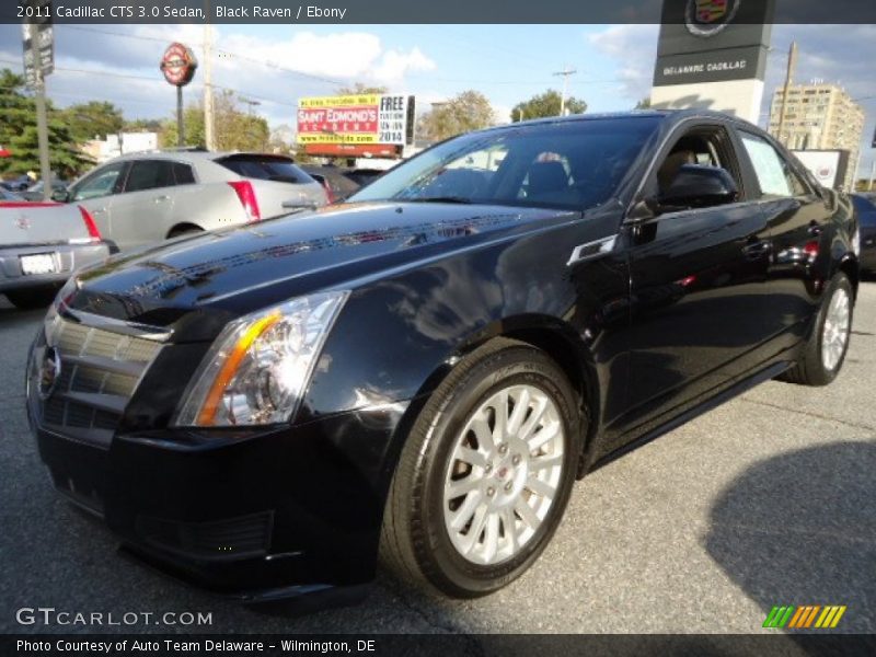 Black Raven / Ebony 2011 Cadillac CTS 3.0 Sedan