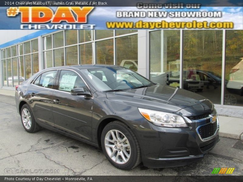Ashen Gray Metallic / Jet Black 2014 Chevrolet Malibu LT