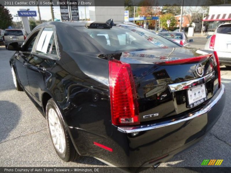 Black Raven / Ebony 2011 Cadillac CTS 3.0 Sedan