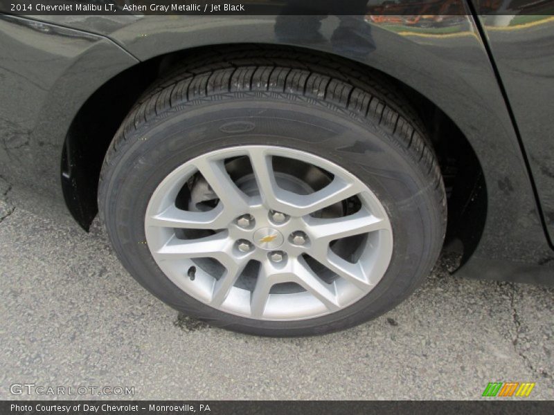 Ashen Gray Metallic / Jet Black 2014 Chevrolet Malibu LT