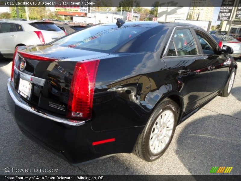 Black Raven / Ebony 2011 Cadillac CTS 3.0 Sedan