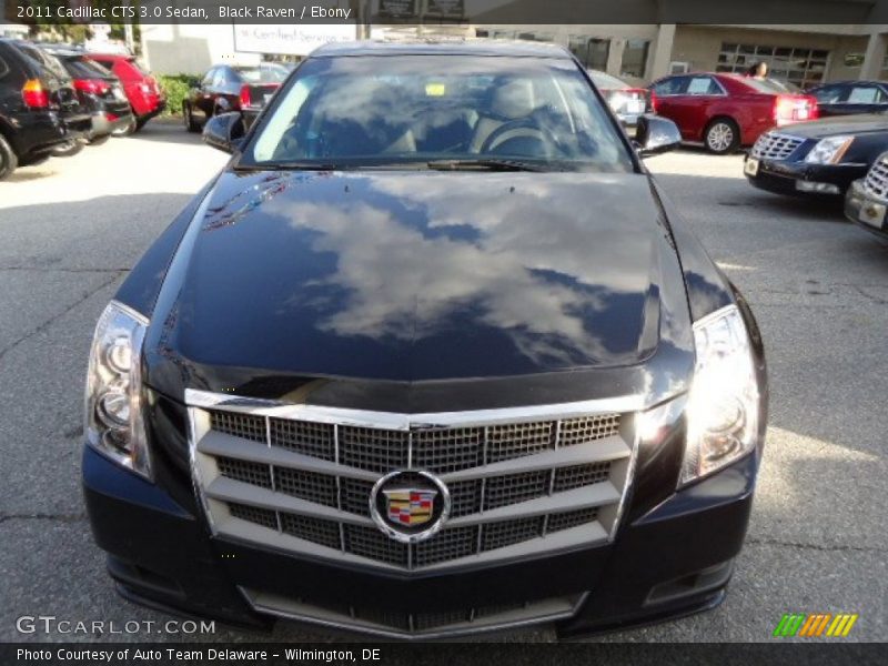 Black Raven / Ebony 2011 Cadillac CTS 3.0 Sedan