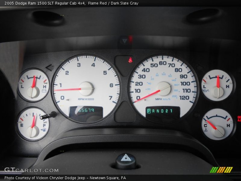 Flame Red / Dark Slate Gray 2005 Dodge Ram 1500 SLT Regular Cab 4x4