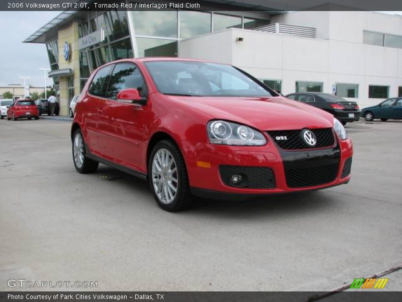 Tornado Red / Interlagos Plaid Cloth 2006 Volkswagen GTI 2.0T