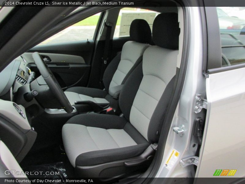 Silver Ice Metallic / Jet Black/Medium Titanium 2014 Chevrolet Cruze LS