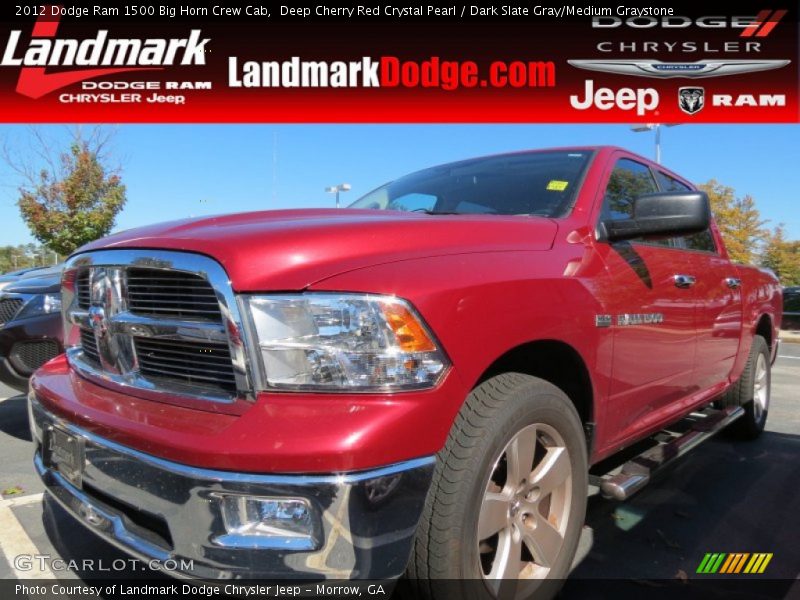 Deep Cherry Red Crystal Pearl / Dark Slate Gray/Medium Graystone 2012 Dodge Ram 1500 Big Horn Crew Cab