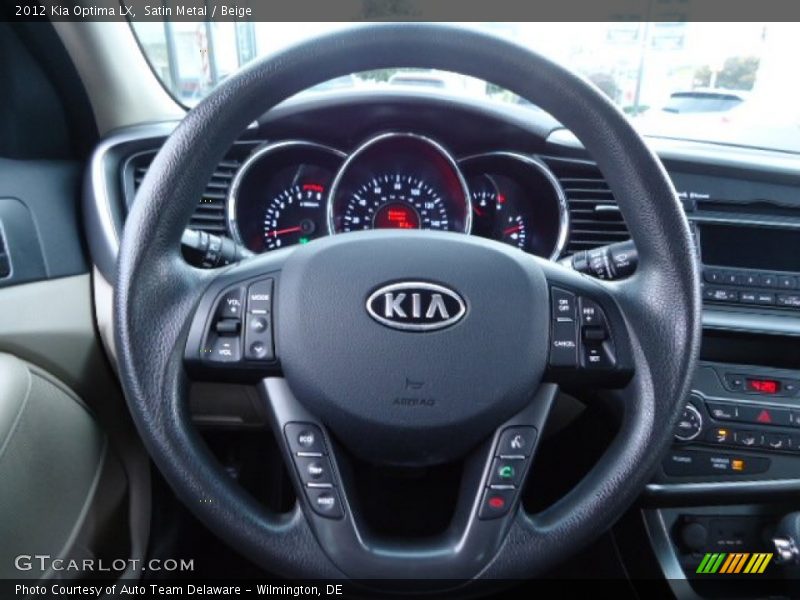 Satin Metal / Beige 2012 Kia Optima LX