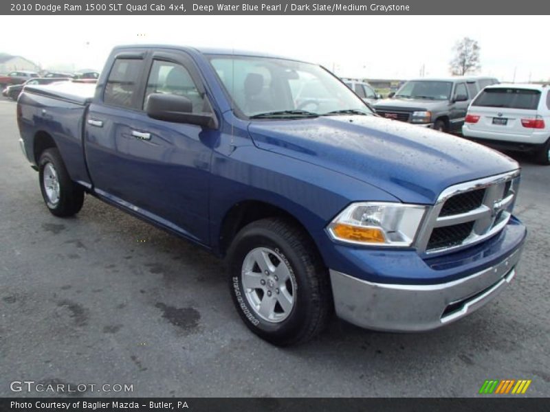 Deep Water Blue Pearl / Dark Slate/Medium Graystone 2010 Dodge Ram 1500 SLT Quad Cab 4x4