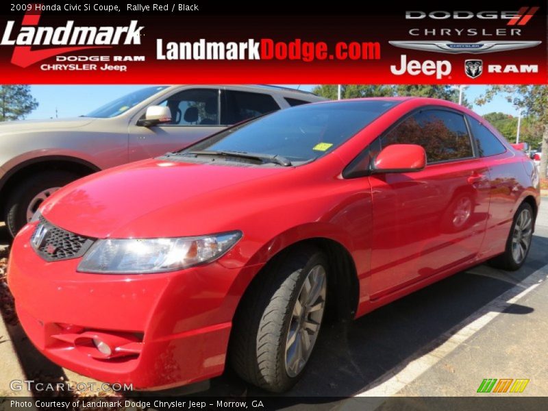 Rallye Red / Black 2009 Honda Civic Si Coupe