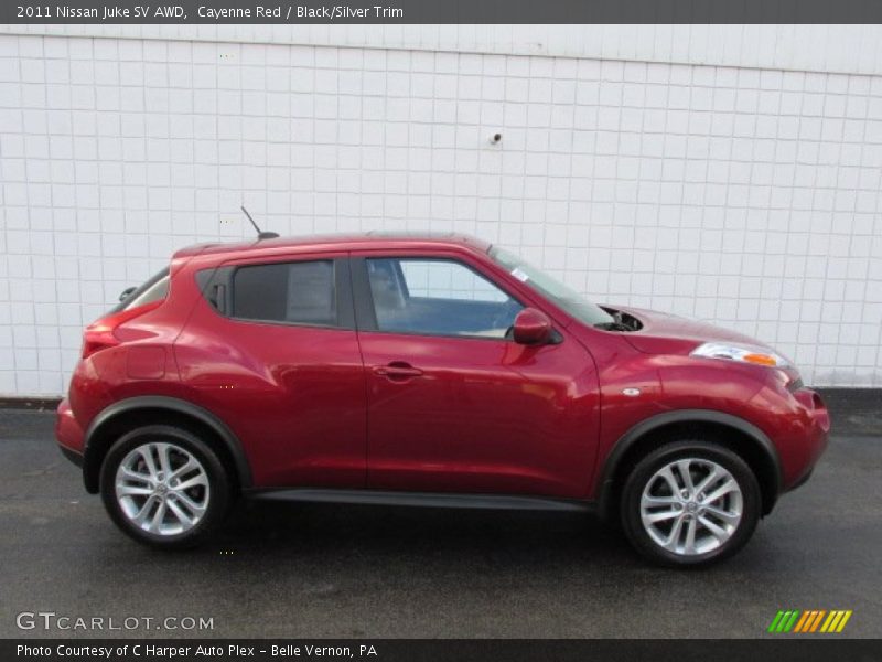 Cayenne Red / Black/Silver Trim 2011 Nissan Juke SV AWD