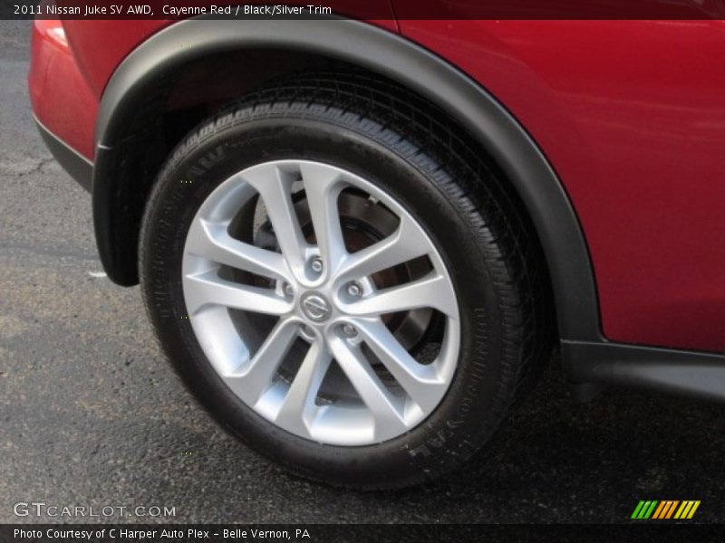 Cayenne Red / Black/Silver Trim 2011 Nissan Juke SV AWD