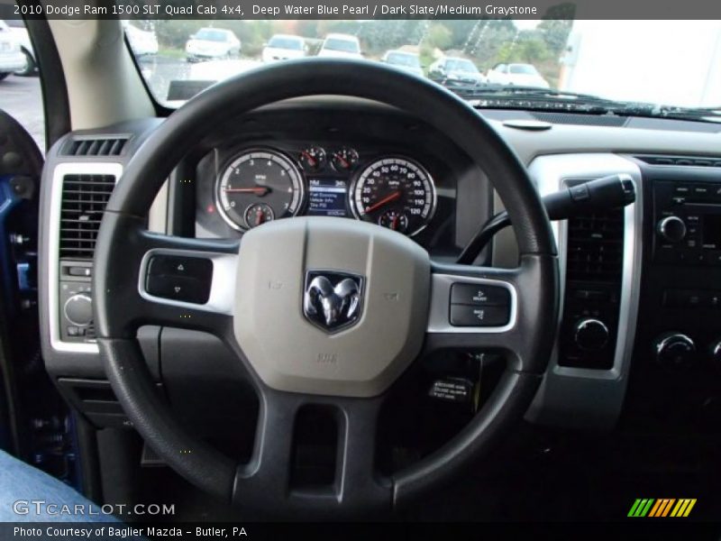 Deep Water Blue Pearl / Dark Slate/Medium Graystone 2010 Dodge Ram 1500 SLT Quad Cab 4x4