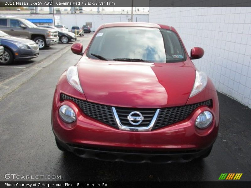 Cayenne Red / Black/Silver Trim 2011 Nissan Juke SV AWD