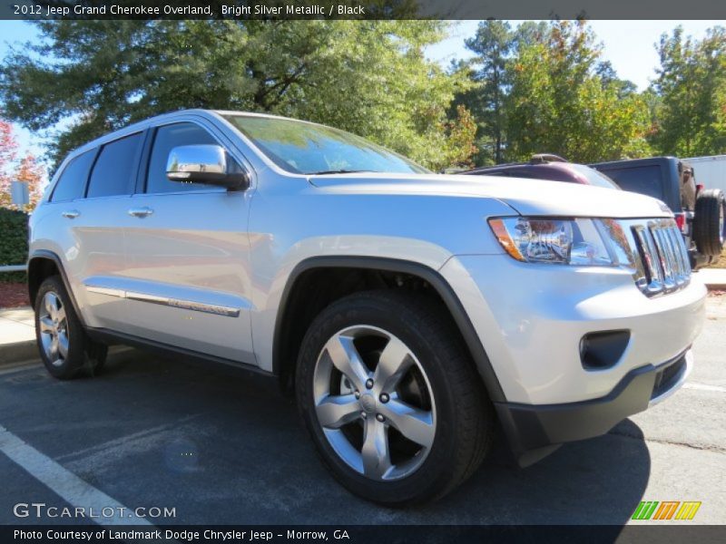 Bright Silver Metallic / Black 2012 Jeep Grand Cherokee Overland