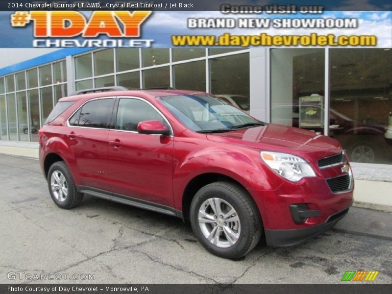 Crystal Red Tintcoat / Jet Black 2014 Chevrolet Equinox LT AWD
