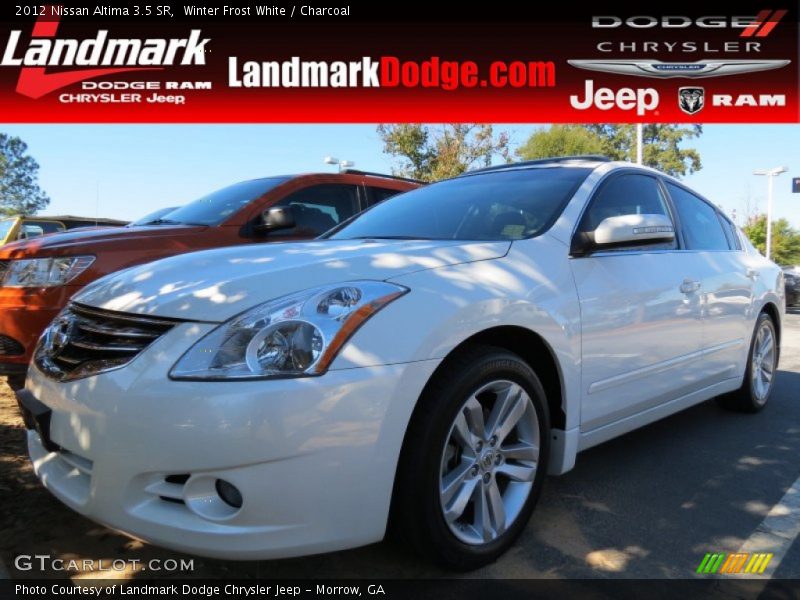 Winter Frost White / Charcoal 2012 Nissan Altima 3.5 SR