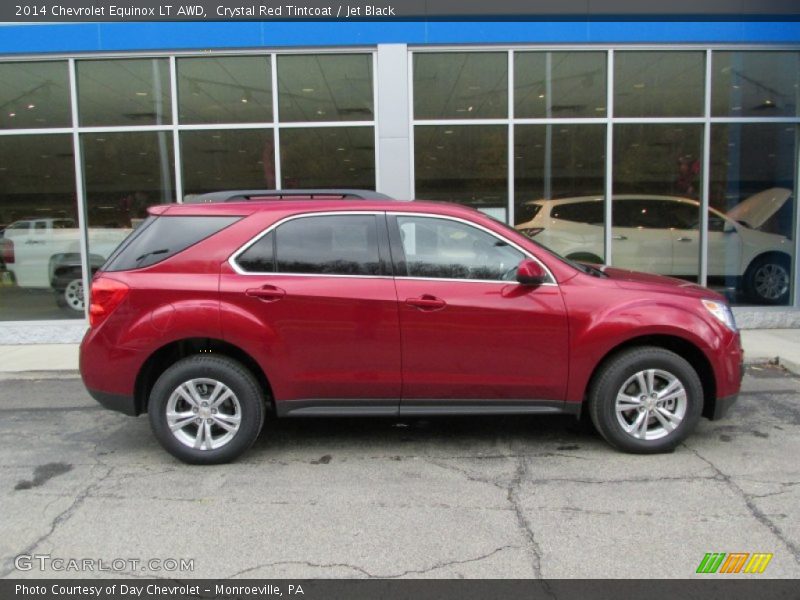 Crystal Red Tintcoat / Jet Black 2014 Chevrolet Equinox LT AWD
