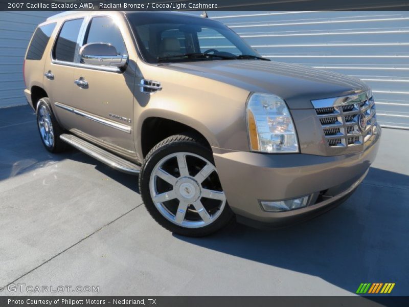 Radiant Bronze / Cocoa/Light Cashmere 2007 Cadillac Escalade AWD