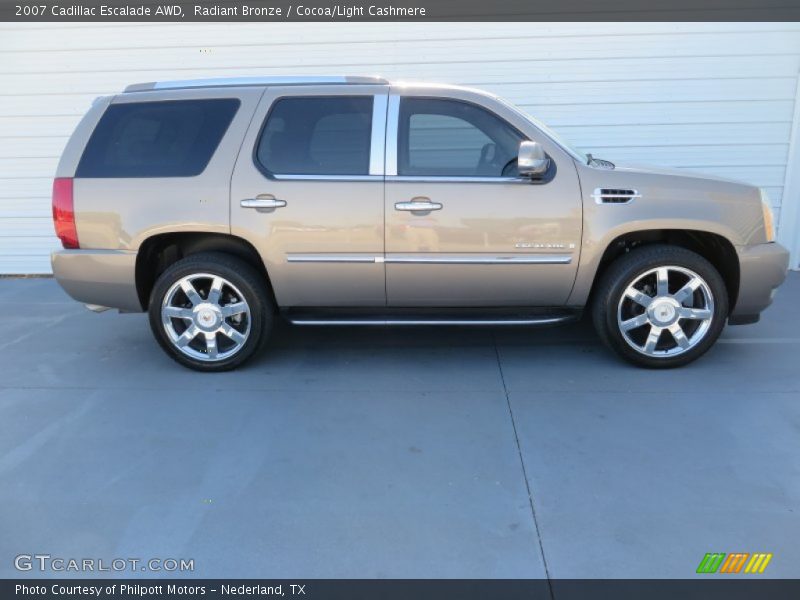 Radiant Bronze / Cocoa/Light Cashmere 2007 Cadillac Escalade AWD