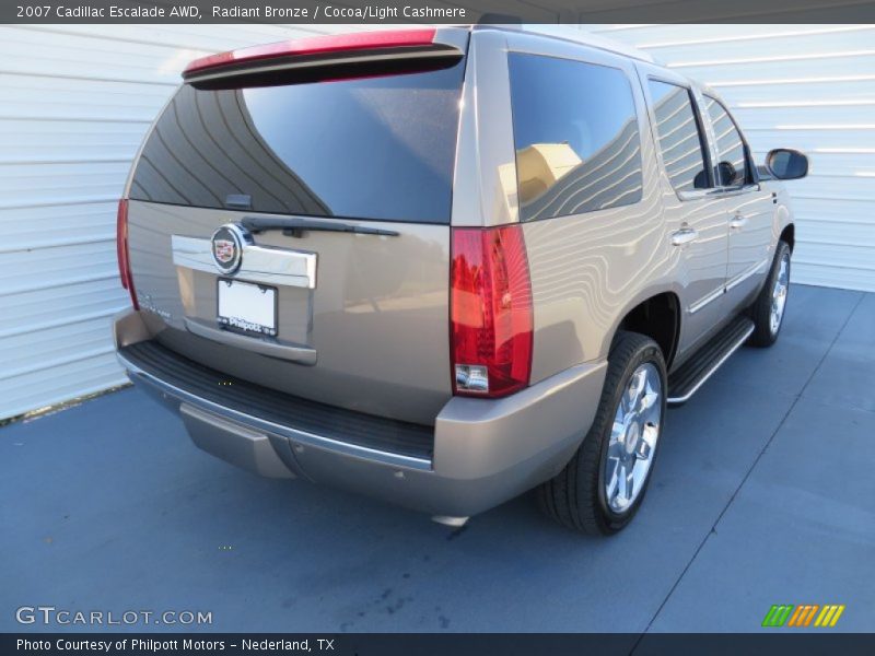 Radiant Bronze / Cocoa/Light Cashmere 2007 Cadillac Escalade AWD