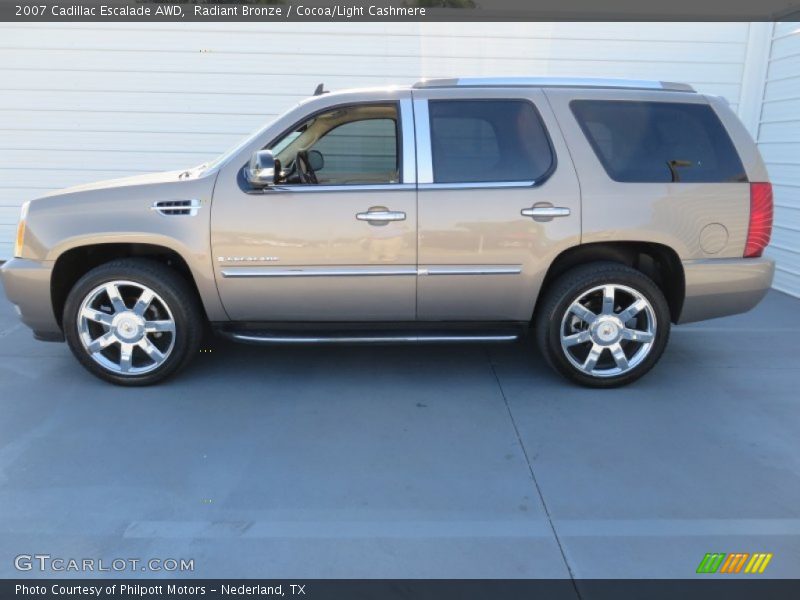 Radiant Bronze / Cocoa/Light Cashmere 2007 Cadillac Escalade AWD