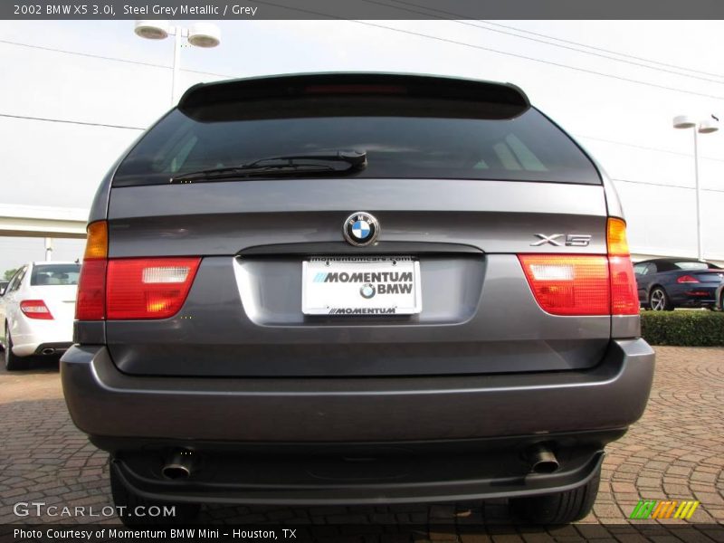 Steel Grey Metallic / Grey 2002 BMW X5 3.0i