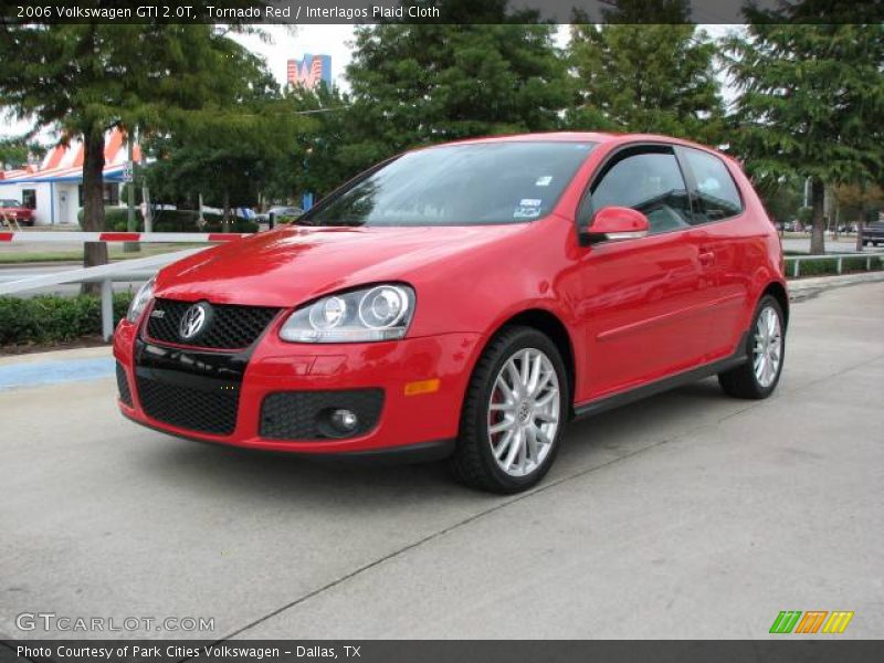 Tornado Red / Interlagos Plaid Cloth 2006 Volkswagen GTI 2.0T