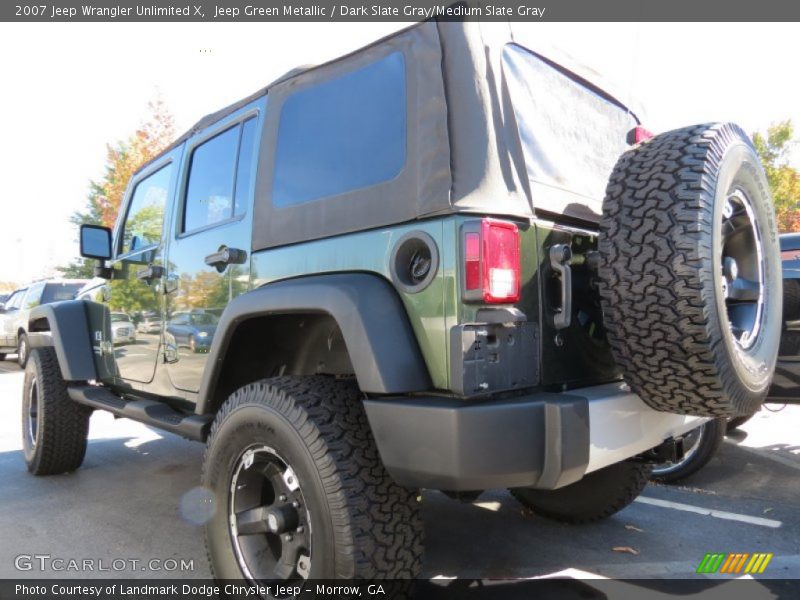 Jeep Green Metallic / Dark Slate Gray/Medium Slate Gray 2007 Jeep Wrangler Unlimited X