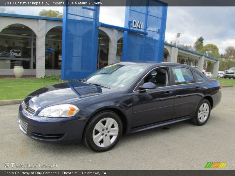 Imperial Blue Metallic / Ebony 2010 Chevrolet Impala LS