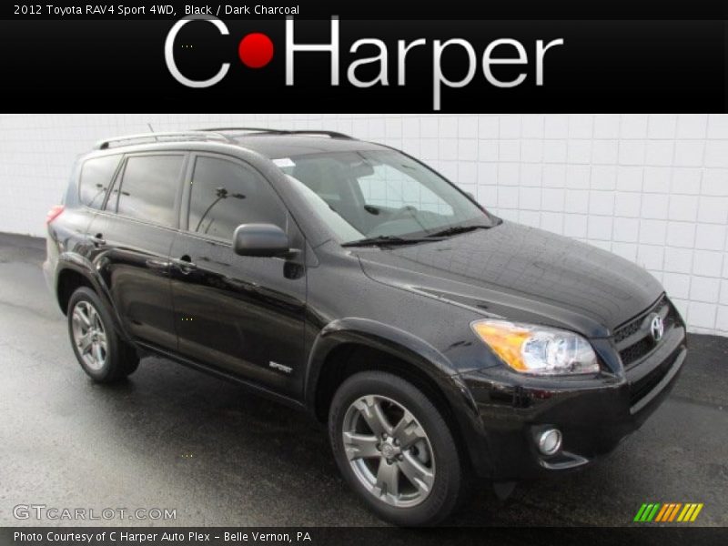 Black / Dark Charcoal 2012 Toyota RAV4 Sport 4WD