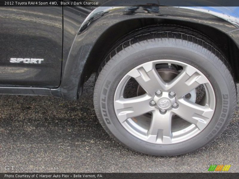 Black / Dark Charcoal 2012 Toyota RAV4 Sport 4WD