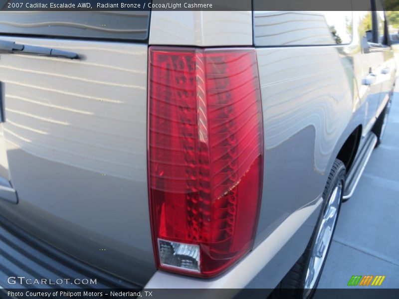 Radiant Bronze / Cocoa/Light Cashmere 2007 Cadillac Escalade AWD