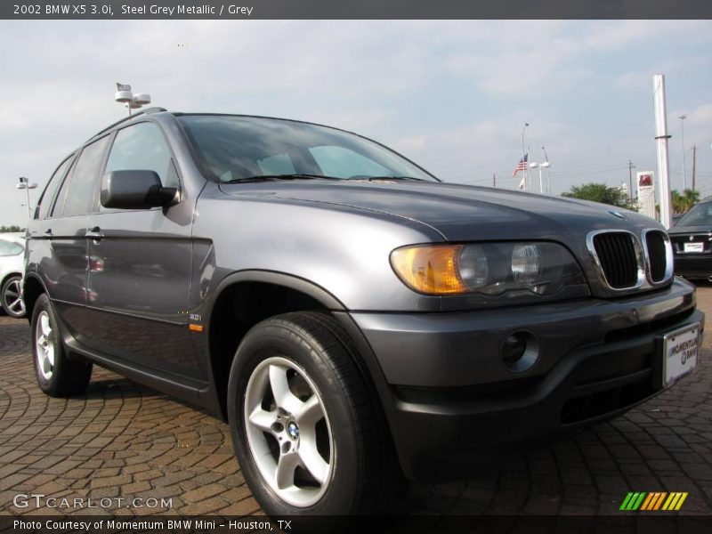 Steel Grey Metallic / Grey 2002 BMW X5 3.0i