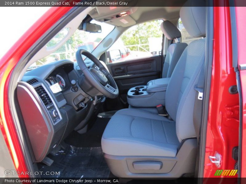 Flame Red / Black/Diesel Gray 2014 Ram 1500 Express Quad Cab