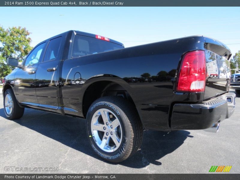 Black / Black/Diesel Gray 2014 Ram 1500 Express Quad Cab 4x4